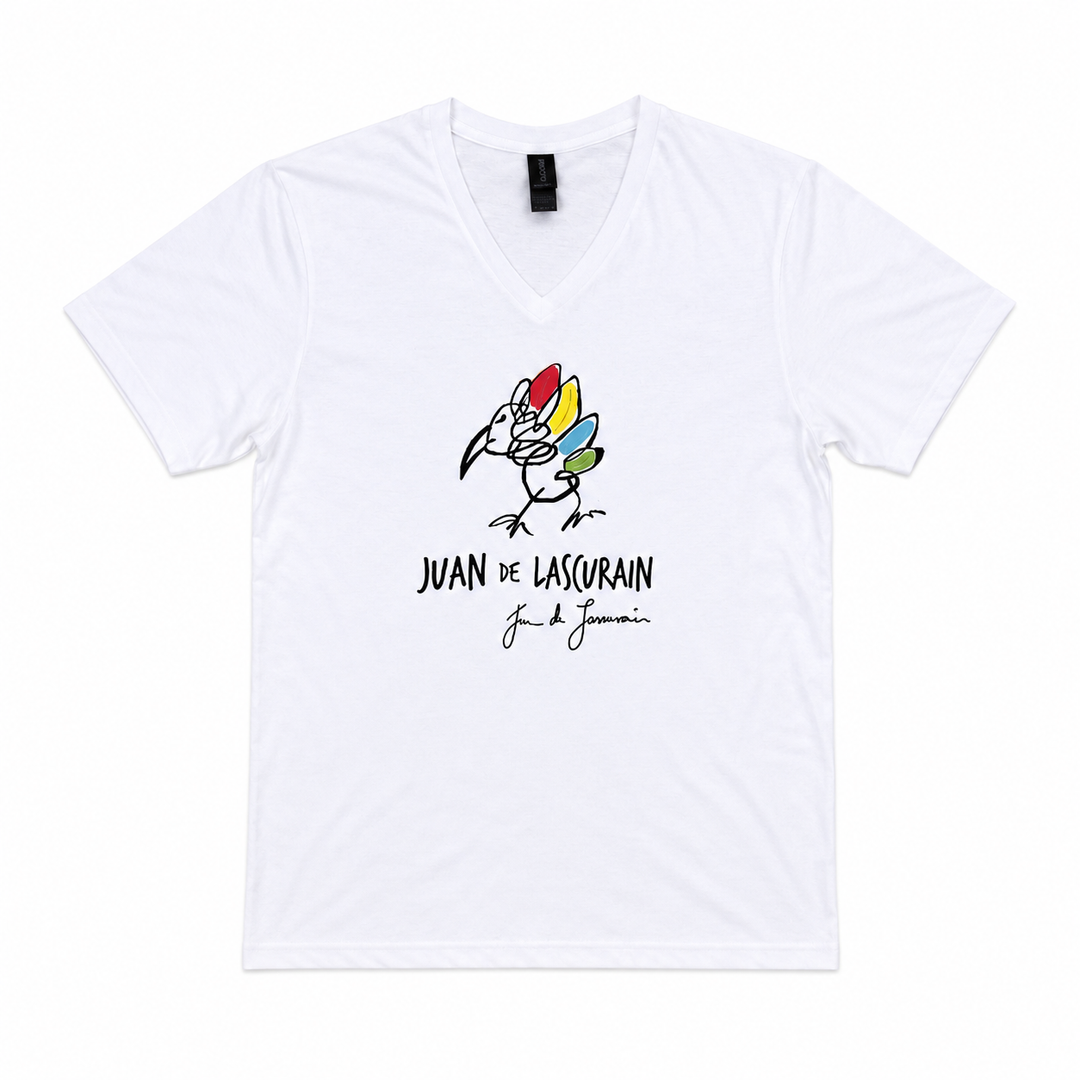 Playera unisex con logo de marca Juan de Lascurain