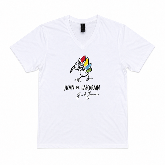 Playera unisex con logo de marca Juan de Lascurain
