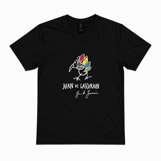 Playera unisex con logo de marca Juan de Lascurain
