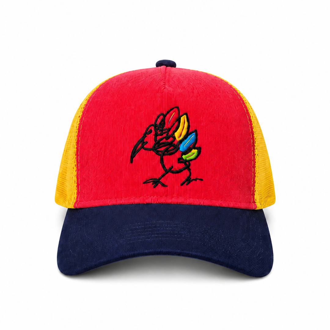 Gorra unisex Roja con diseño de Juan de Lascurain
