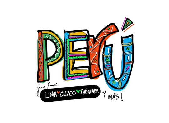 UNISEX T SHIRT WITH PERU DESIGN