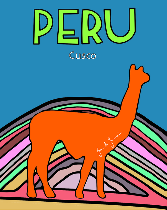 UNISEX T SHIRT WITH CUSCO DESIGN