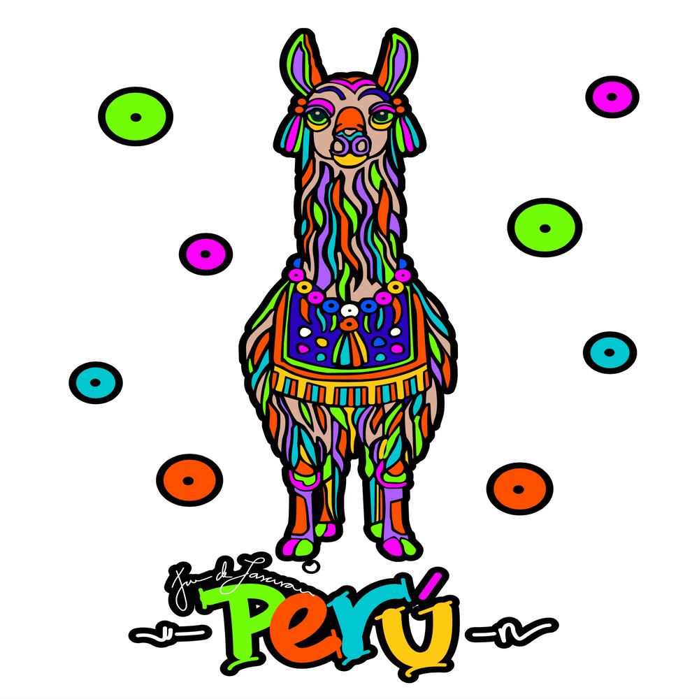 UNISEX T SHIRT LLAMA FELIZ