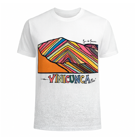 T shirt Unisex con diseño de Vinicunca