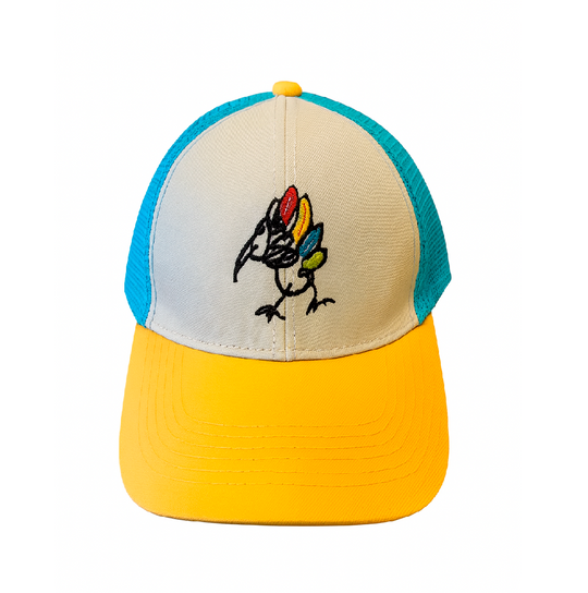 GORRA AMARILLA CON LOGO DE JUAN DE LASCURAIN