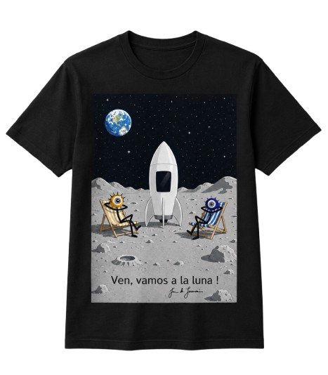 T shirt unisex - Ven, vamos à la luna