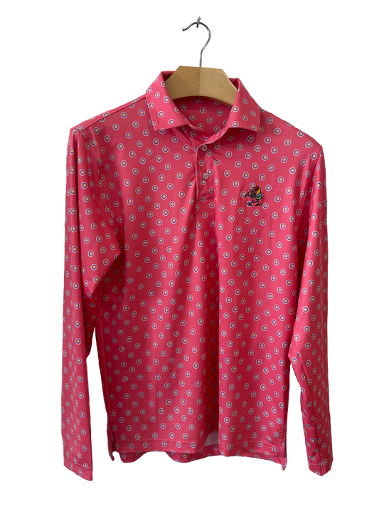 Long sleeve ¨Pink dots¨collar shirt.